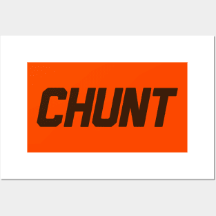 CHUNT - Nick Chubb and Kareem Hunt Brown Posters and Art
